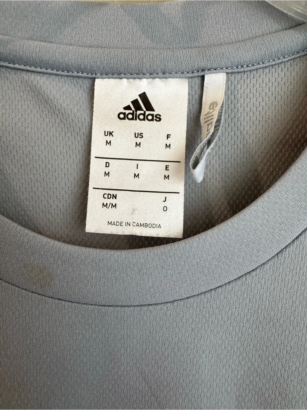 Adidas Climalite Gray Athletic T-Shirt Jersey Men’s Medium Gym Soccer Camp
